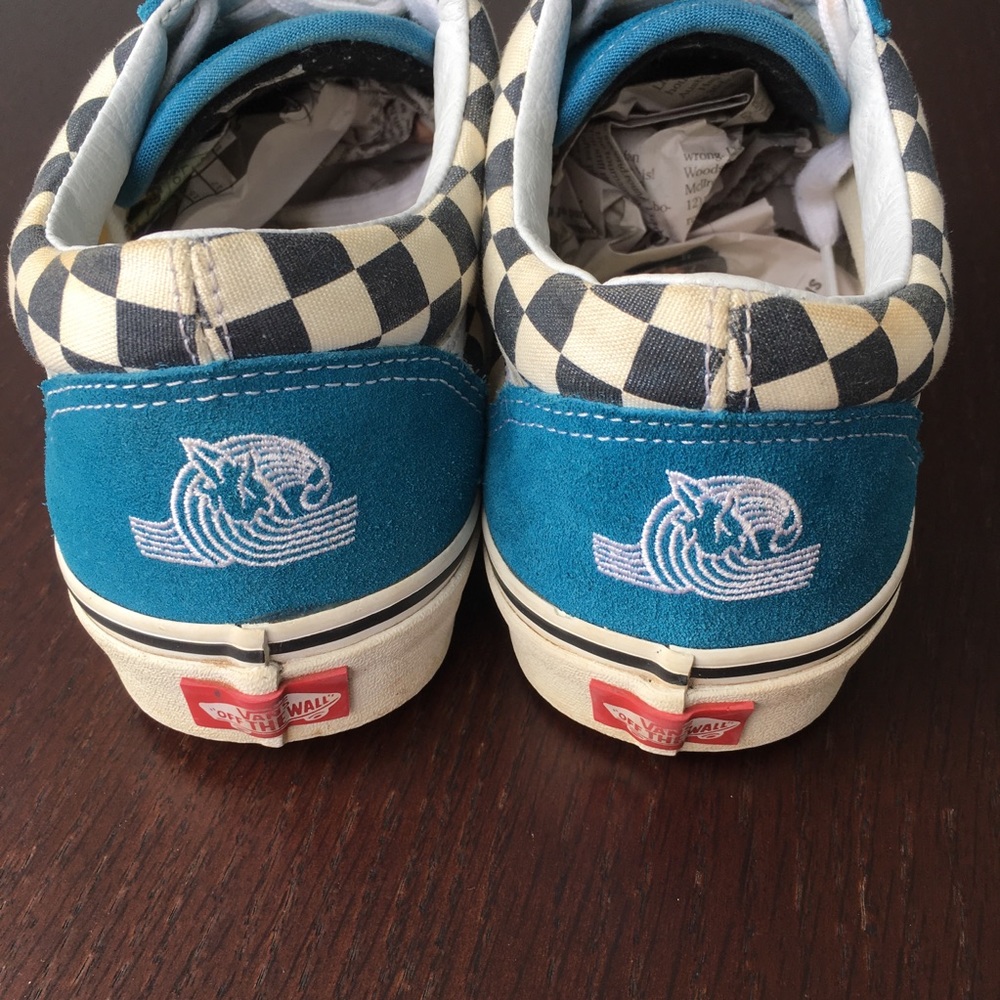 Vans US Open 2016 Surf Shoe Turquoise Checkerboard - Picture 6 of 8